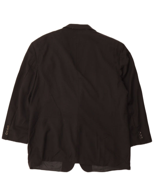 HUGO BOSS Muška jakna sa 2 gumba EU 56 3XL crna nova vuna