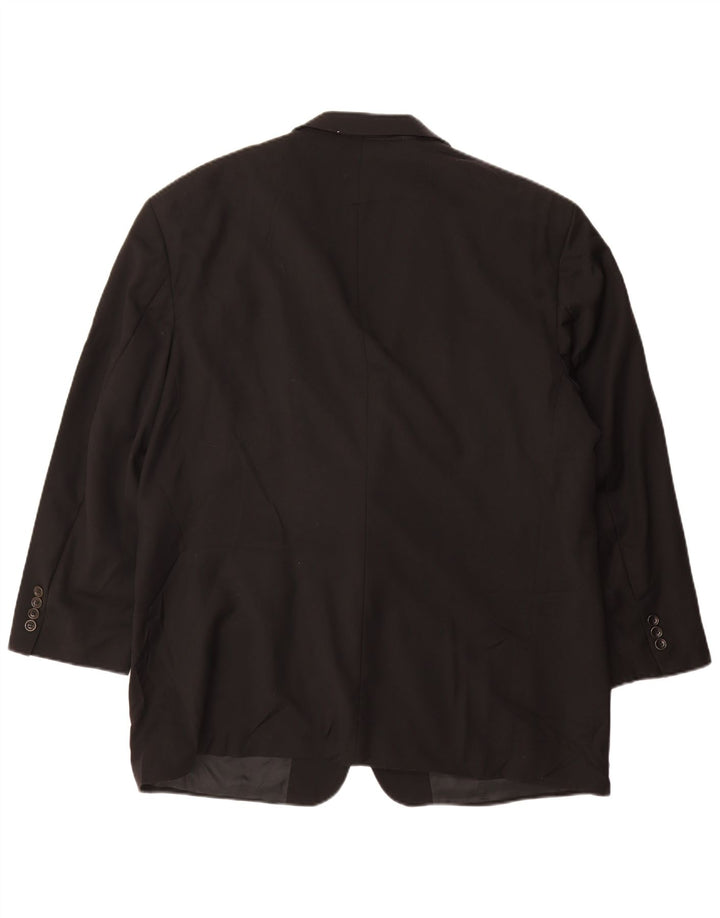 HUGO BOSS Muška jakna sa 2 gumba EU 56 3XL crna nova vuna