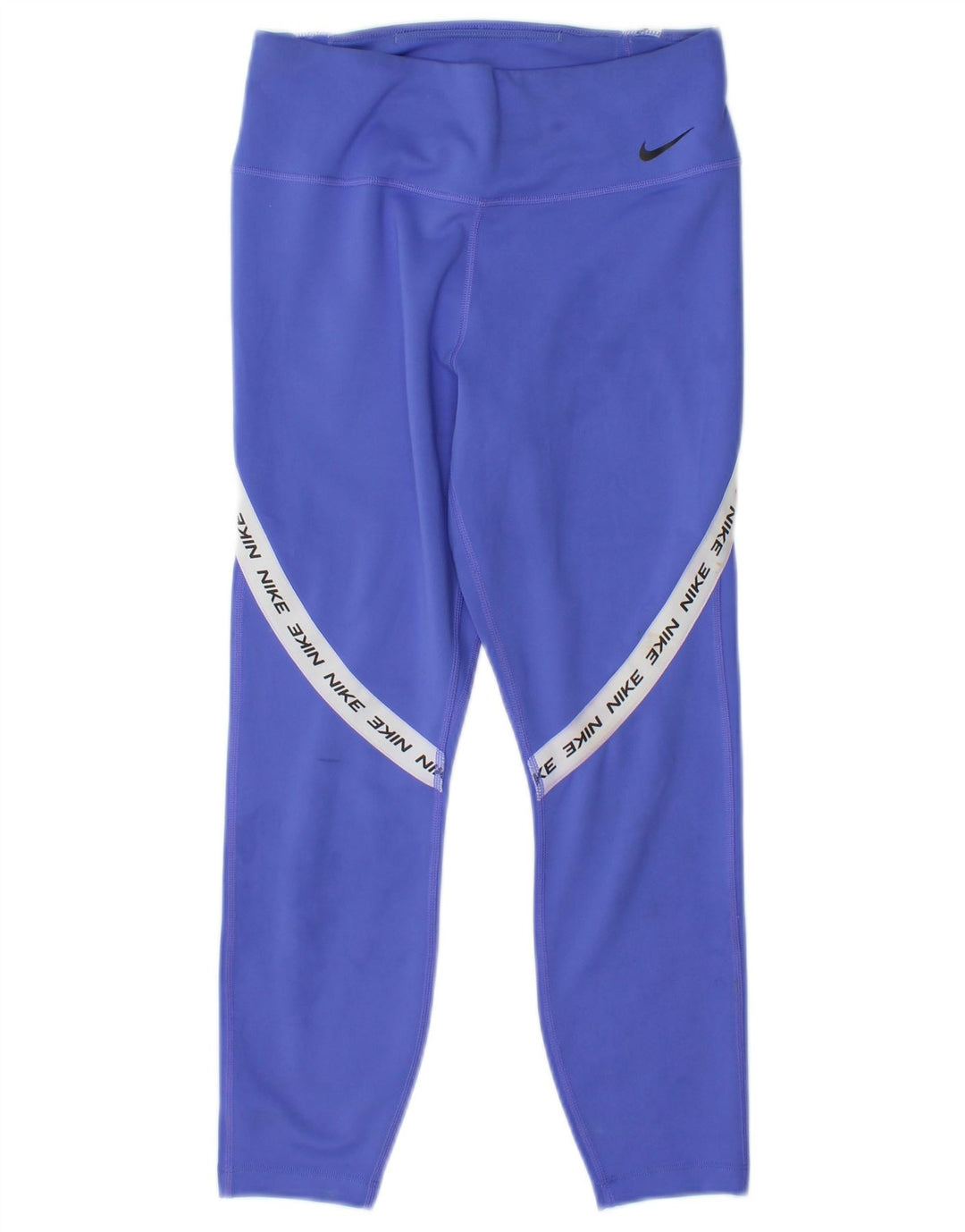 Nike ženske Graphic Capri tajice UK 8 male plave poliesterske blokove
