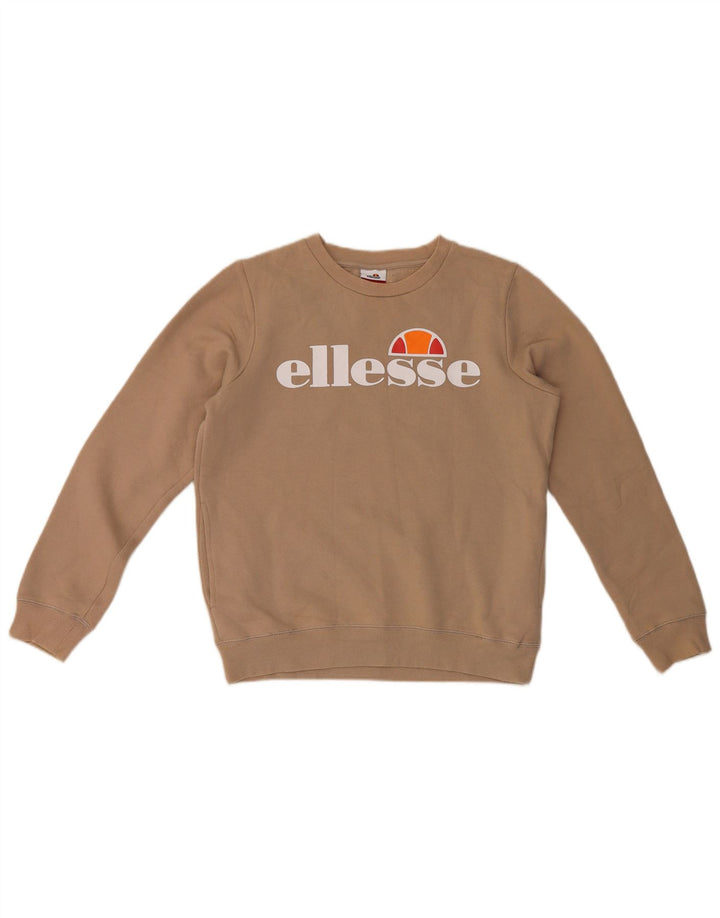 Ellesse Boys Graphic Sweatshirt Džemper 13-14 godina smeđi pamuk