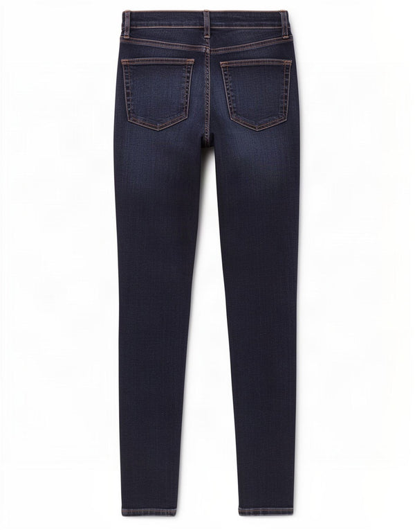 Topshop Womens Jamie Skinny Jeans W30 L34 Navy Blue Cotton