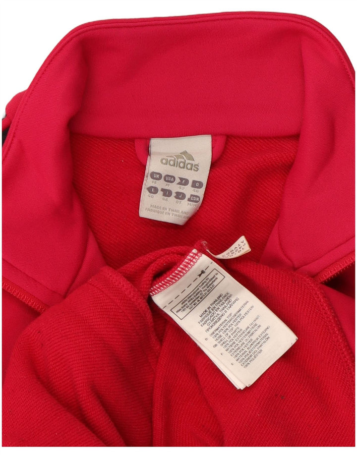 Adidas ženska gornja jakna trenirke UK 14 srednje ružičasti poliester