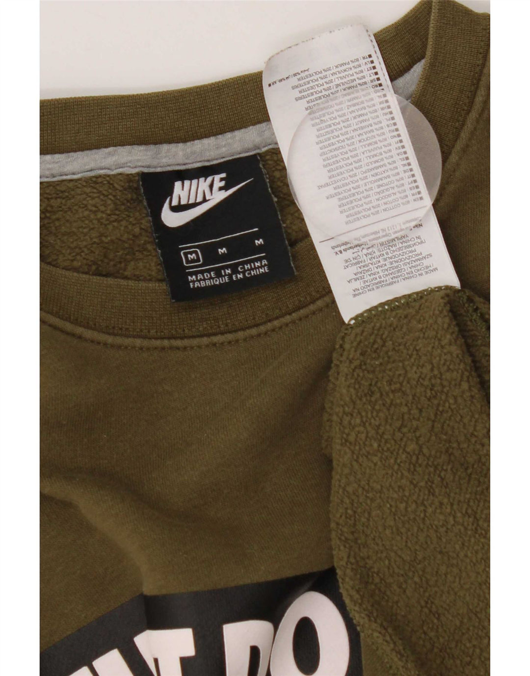 Nike muška majica s grafičkim motivima, srednji kaki pamuk