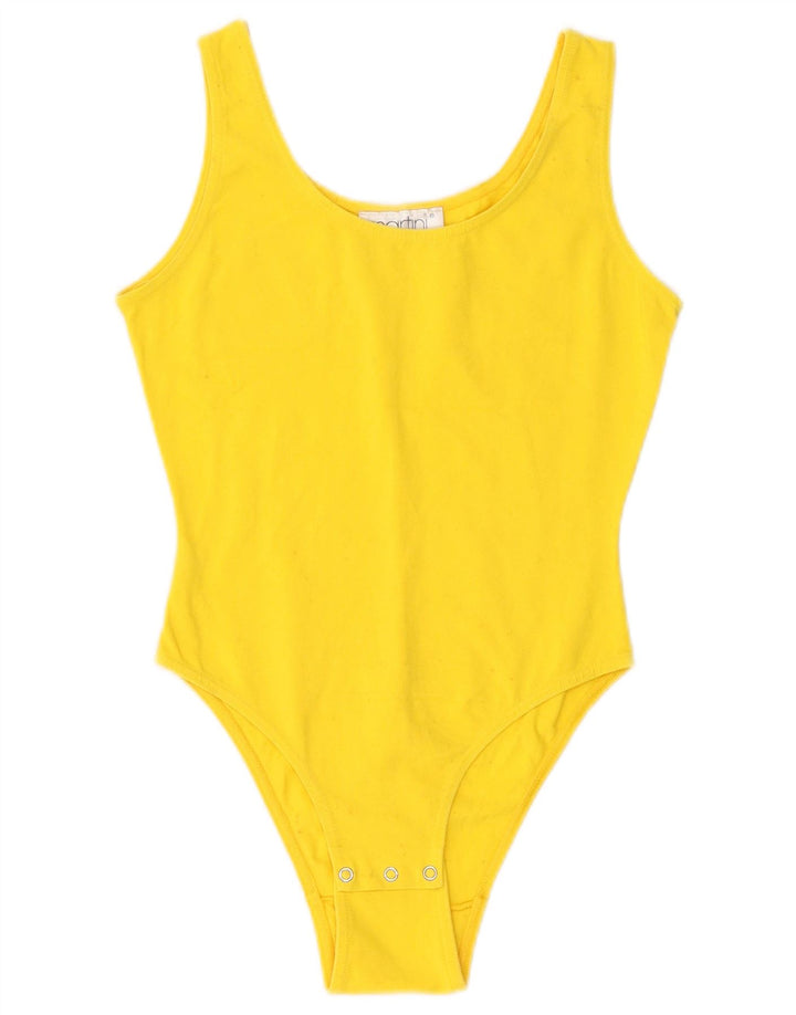 Vintage ženski bodi UK 6 XS žuti