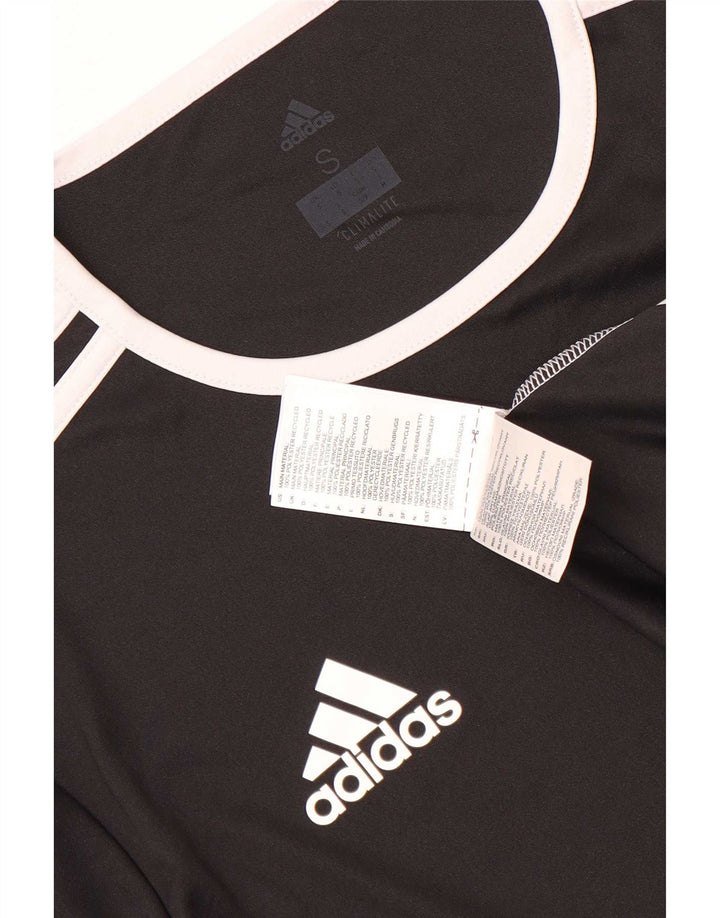Adidas muška majica Climalite, mali crni poliester u boji