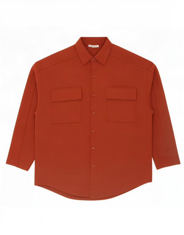 Zara Mens Shirt Large Brown