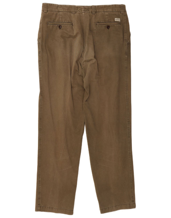 Camel Active muške chino hlače s klinovima IT 52 XL W36 L31 kaki pamuk