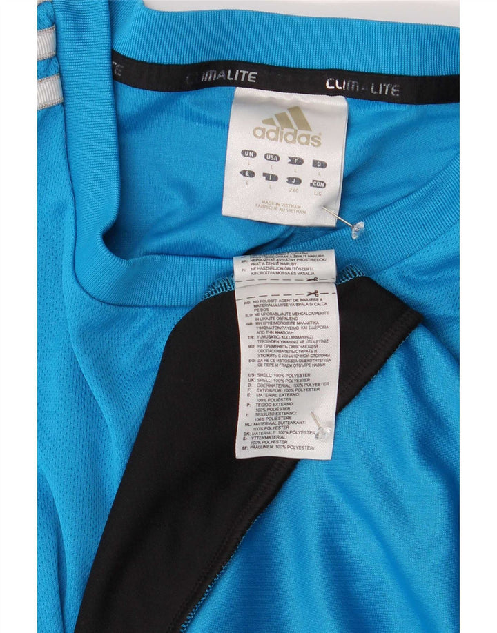 Adidas muška majica Climalite Top veliki plavi poliester u boji