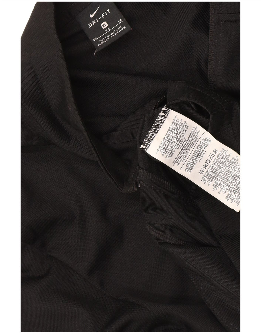 Nike Dri Fit trenirka gornja jakna XL crni poliester