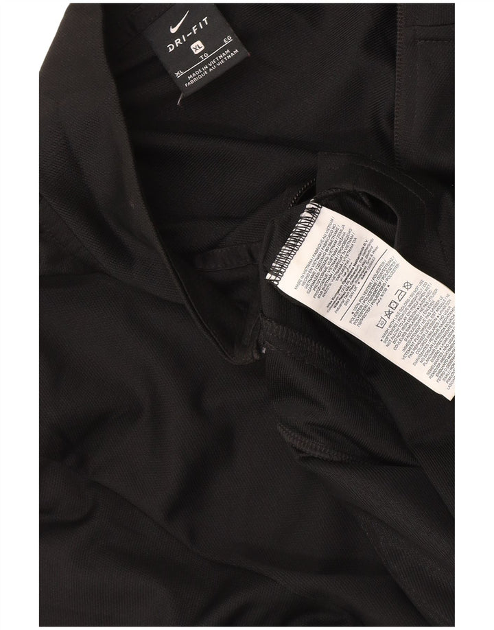 Nike Dri Fit trenirka gornja jakna XL crni poliester