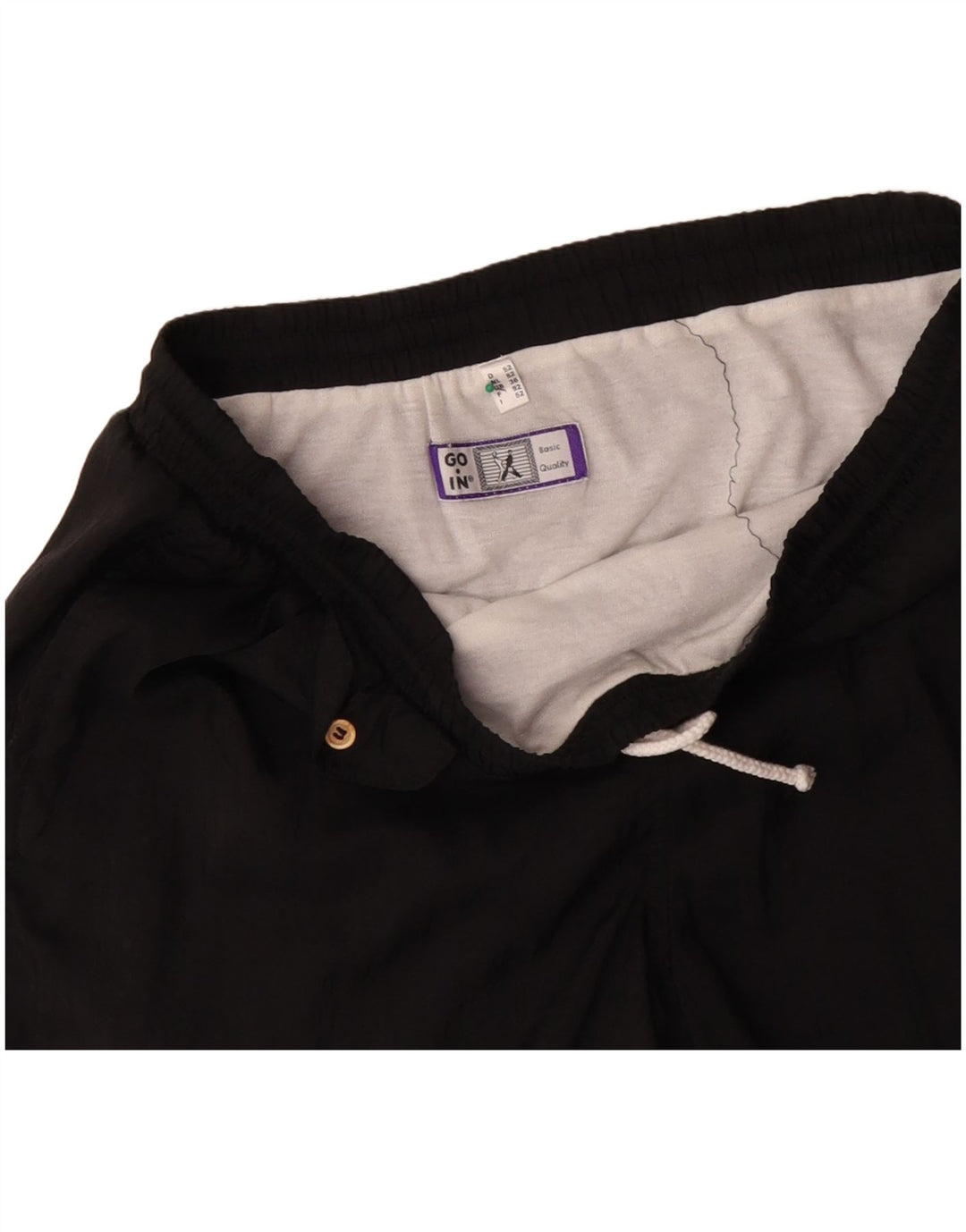 VINTAGE muške sportske kratke hlače veliki crni poliamid