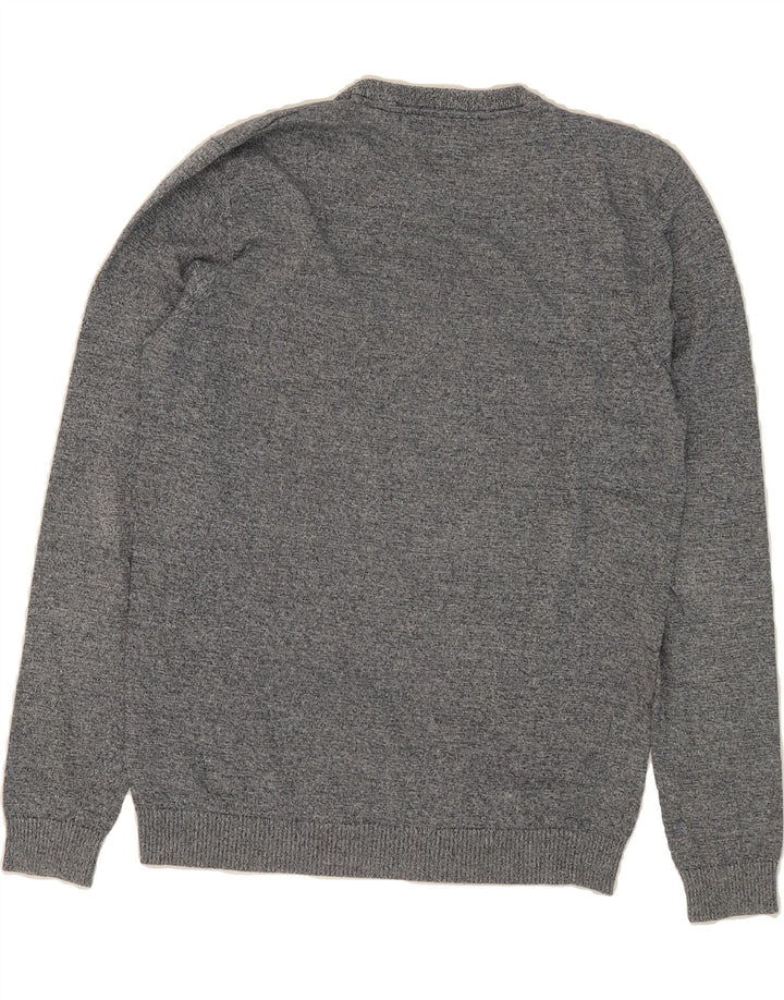 JACK & JONES Mens Crew Neck Jumper Sweater Medium Grey Cotton Vintage Jack & Jones and Second-Hand Jack & Jones from Messina Hembry 
