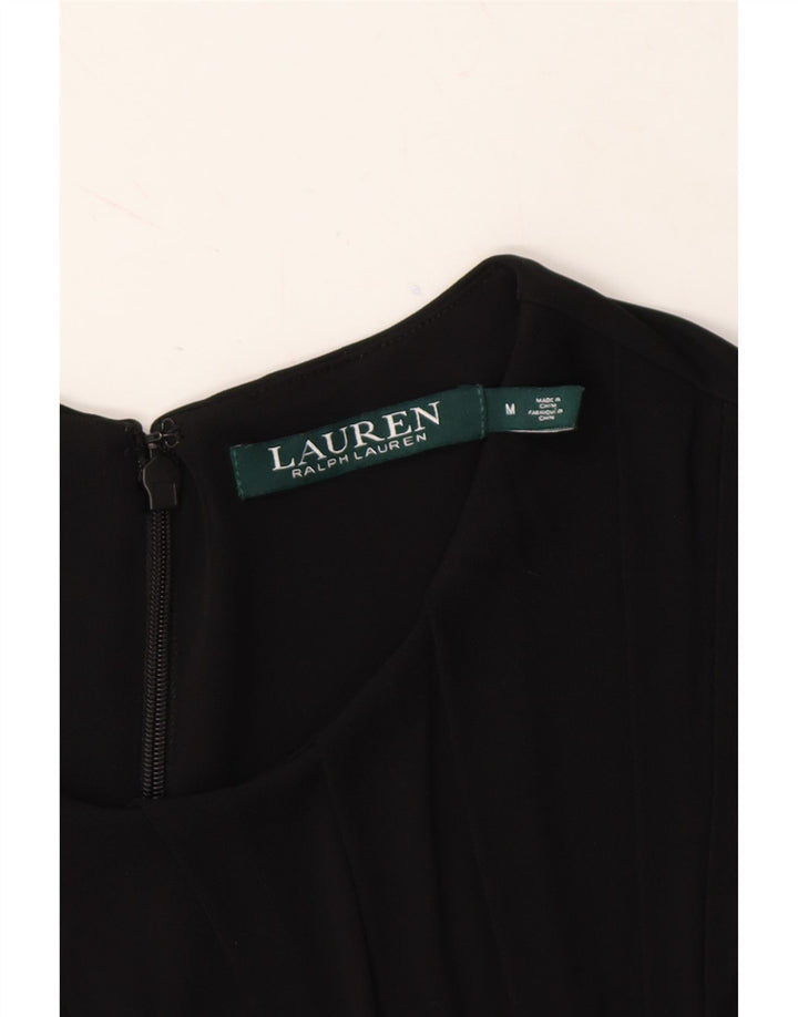 RALPH LAUREN Womens Sleeveless Tunic Top UK 12 Medium Black Viscose Vintage Ralph Lauren and Second-Hand Ralph Lauren from Messina Hembry 