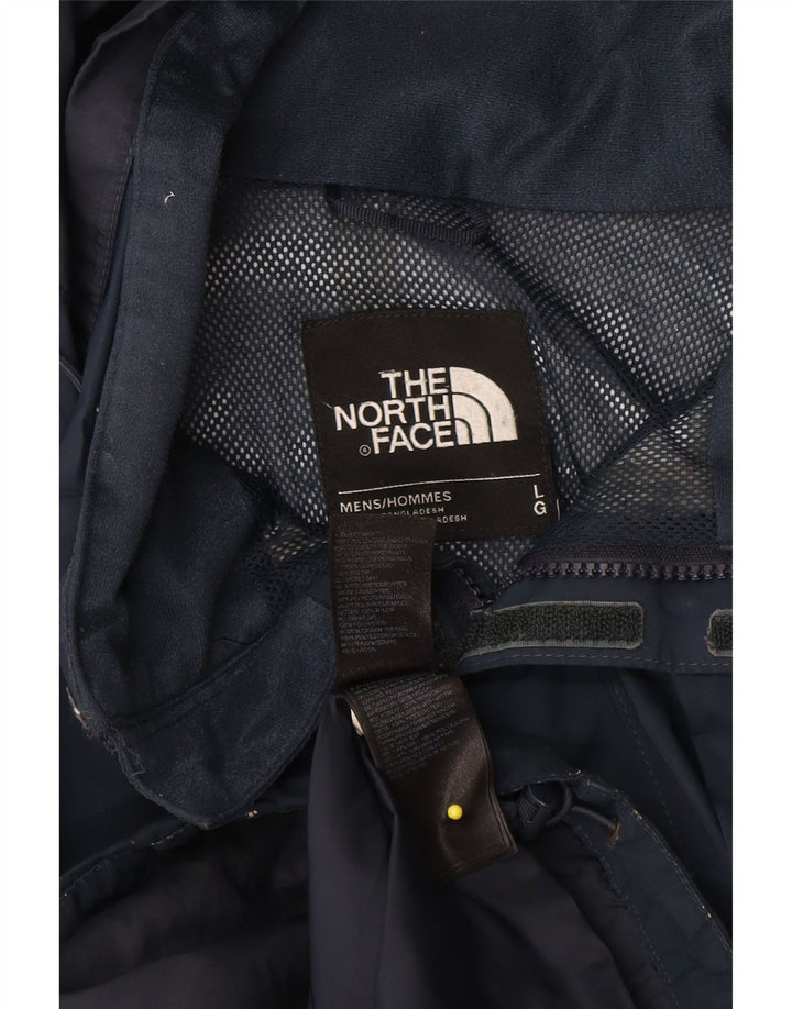The North Face muška kišna jakna s kapuljačom UK 40 veliki tamnoplavi poliester