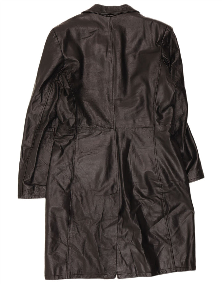Vintage ženski kožni kaput UK 18 XL crna koža