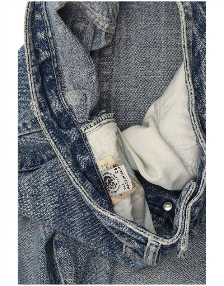 DIESEL Ženske ravne traperice W26 L30 Plavi pamuk