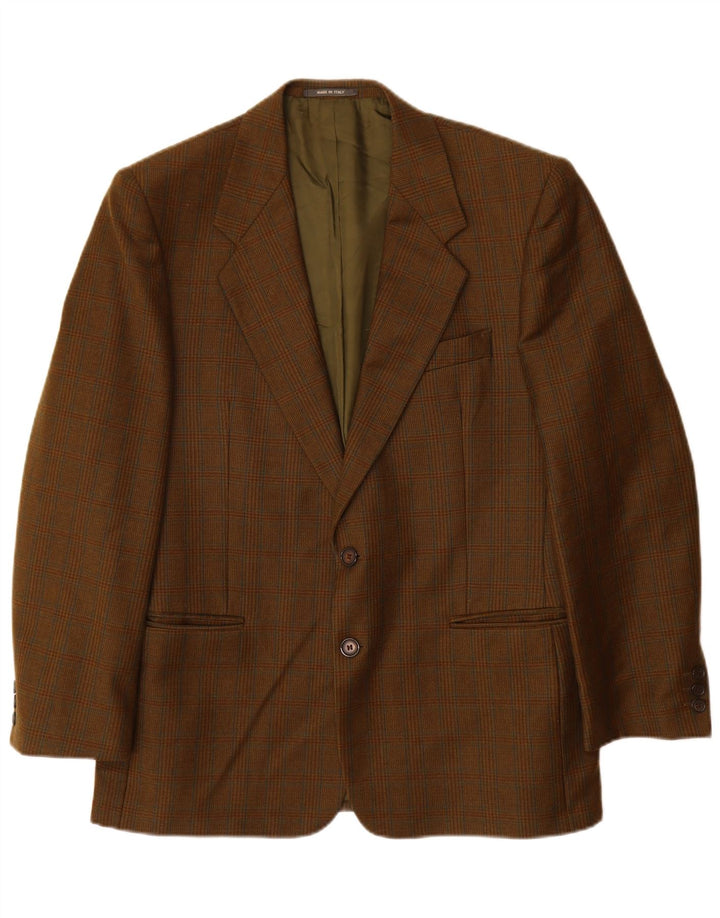 VINTAGE muška jakna sa 2 gumba UK 38 srednje smeđe ptičje zube