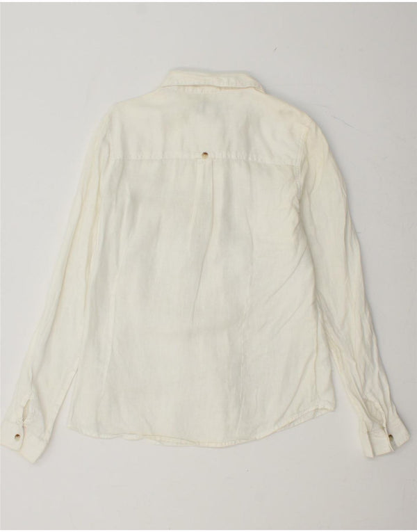 FAT FACE Ženska košulja UK 14 srednje bijele boje