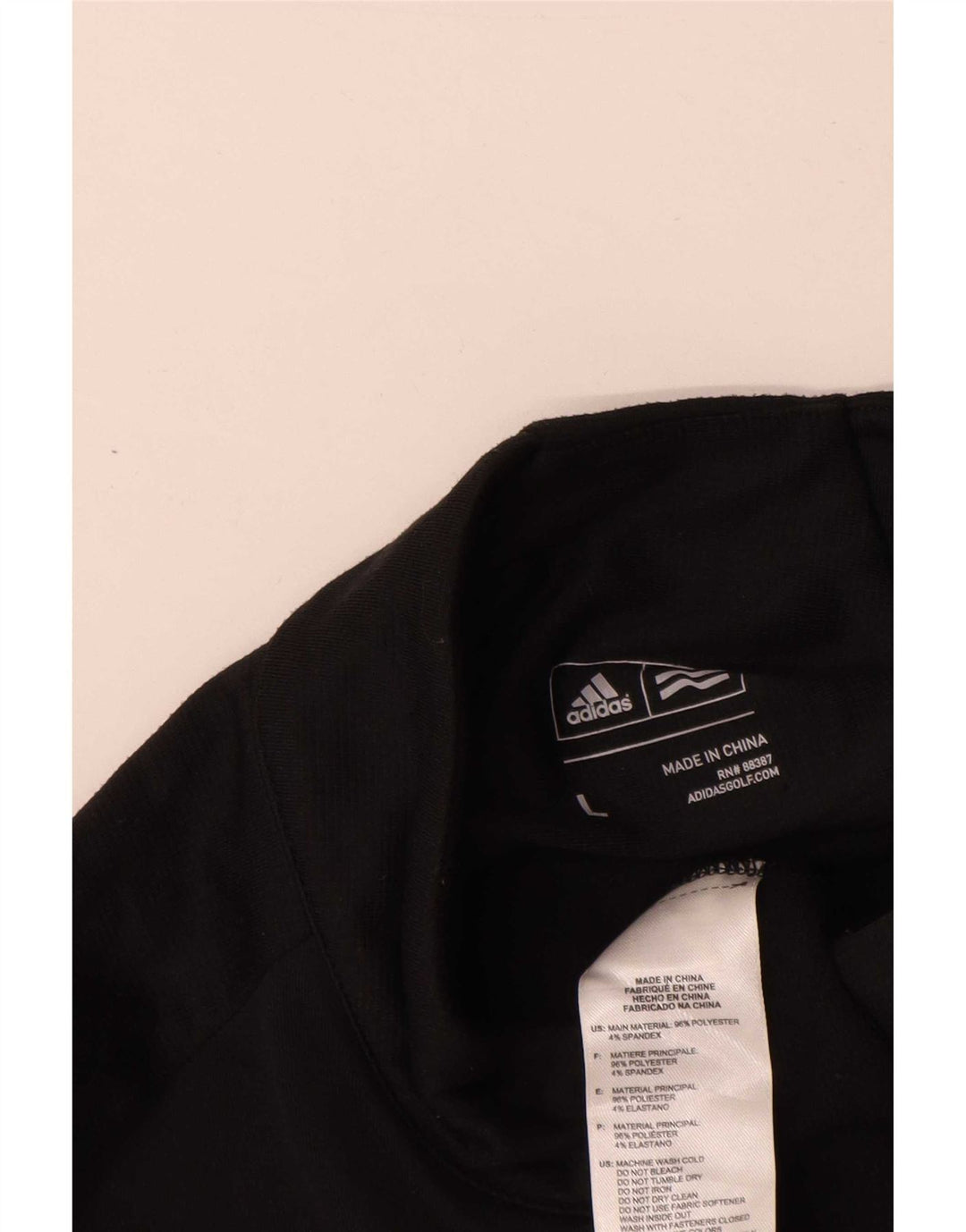 Adidas gornji dio trenirke s patentnim izrezom i velikim crnim poliesterom