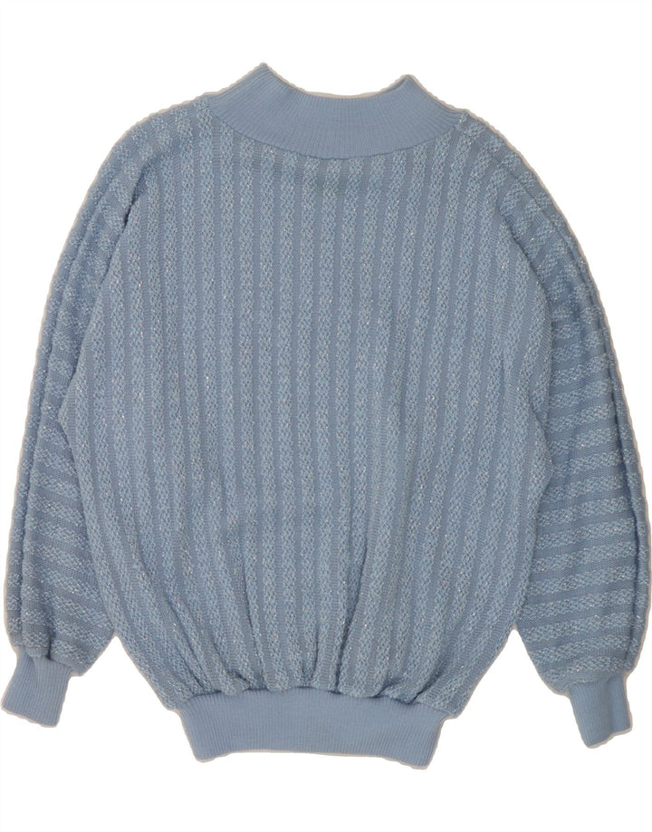 CANDA Womens Crew Neck Jumper Sweater IT 48 XL Blue Acrylic Vintage Canda and Second-Hand Canda from Messina Hembry 