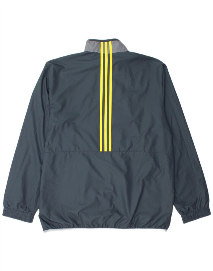 Adidas muška gornja jakna trenirke, veliki sivi poliester