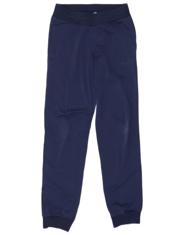PUMA Ženska trenirka Hlače Joggers UK 10 Mali tamnoplavi poliester