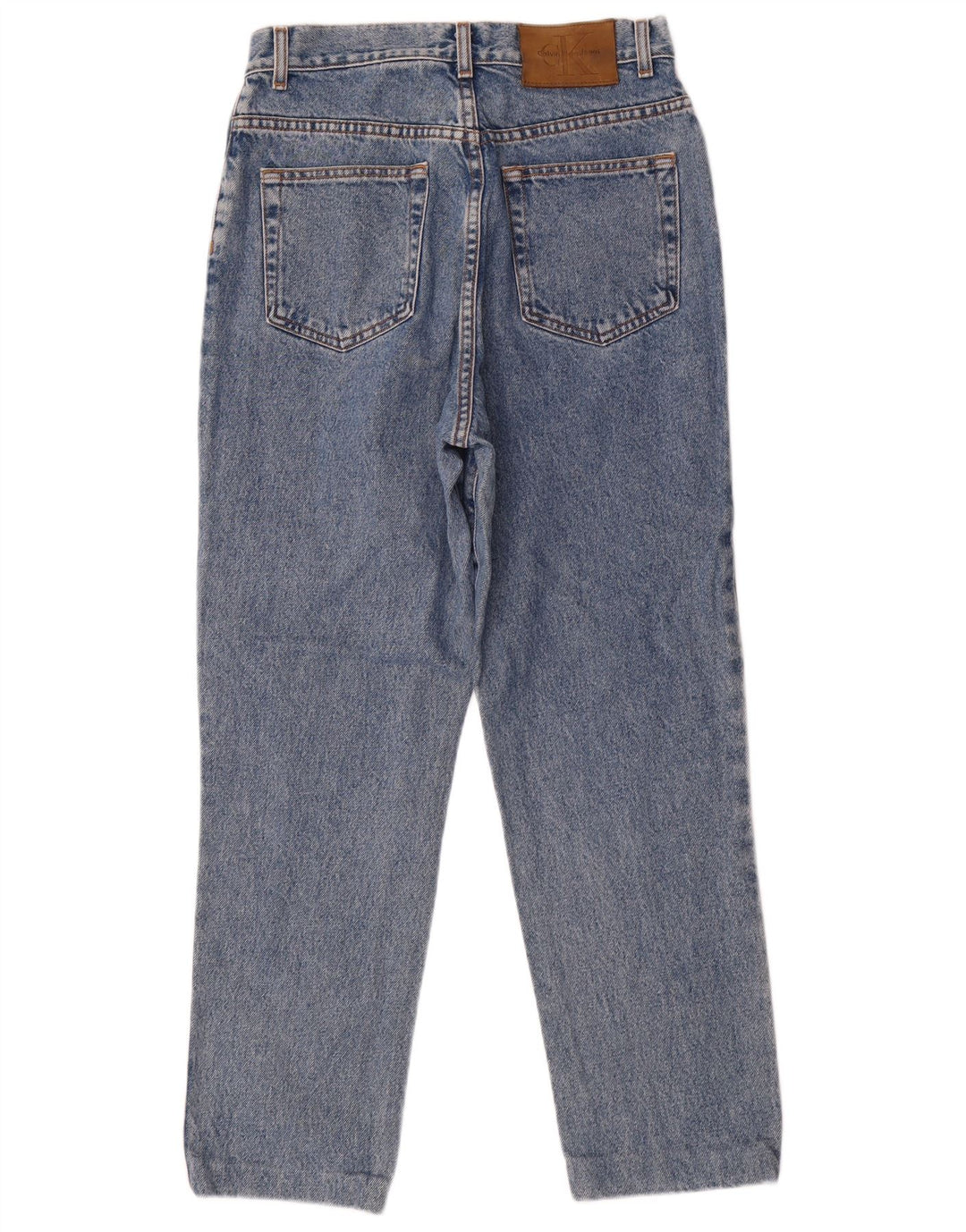 CALVIN KLEIN Ženske sužene traperice US 10 Large W28 L28 Plavi pamuk