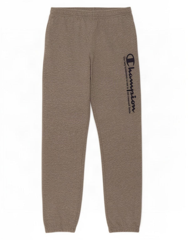 Champion Boys Tracksuit Trousers Joggers 13-14 Years XL Grey Flecked