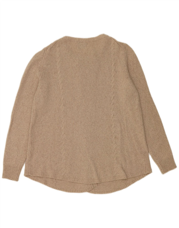 Massimo Dutti ženski prekomjerni kardigan pulover UK 10 Small Beige