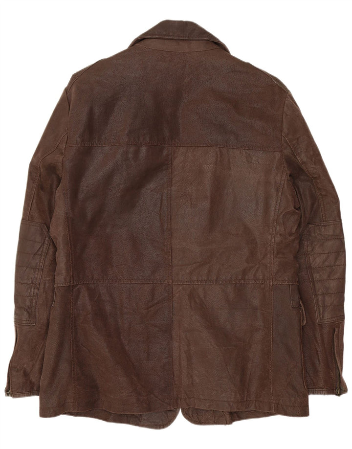 CONBIPEL muška kožna jakna sa 3 gumba IT 50 Large Brown Leather