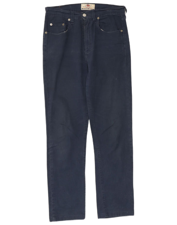 LEVI'S ženske ravne traperice W31 L27 tamnoplavi pamuk