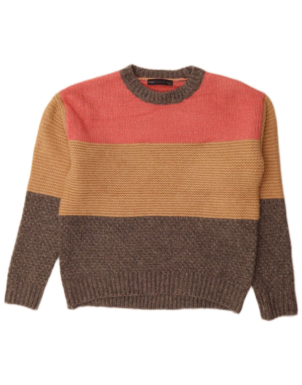 Marks & Spencer ženski džemper s okruglim izrezom UK 10 Small Gray
