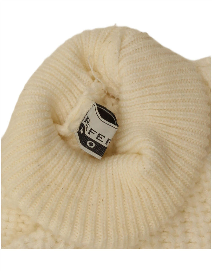 Vintage muški džemper s rol izrezom XL bijeli