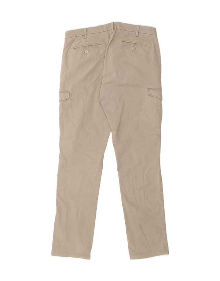GAS Womens Slim Cargo Trousers W38 L32 Beige Cotton | Vintage Gas | Thrift | Second-Hand Gas | Used Clothing | Messina Hembry 