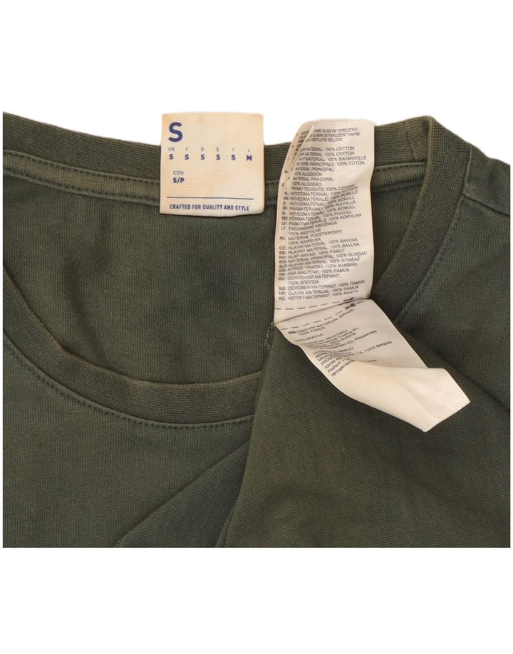 REEBOK Muška klasična majica kratkih rukava s grafičkim motivima, mali zeleni pamuk