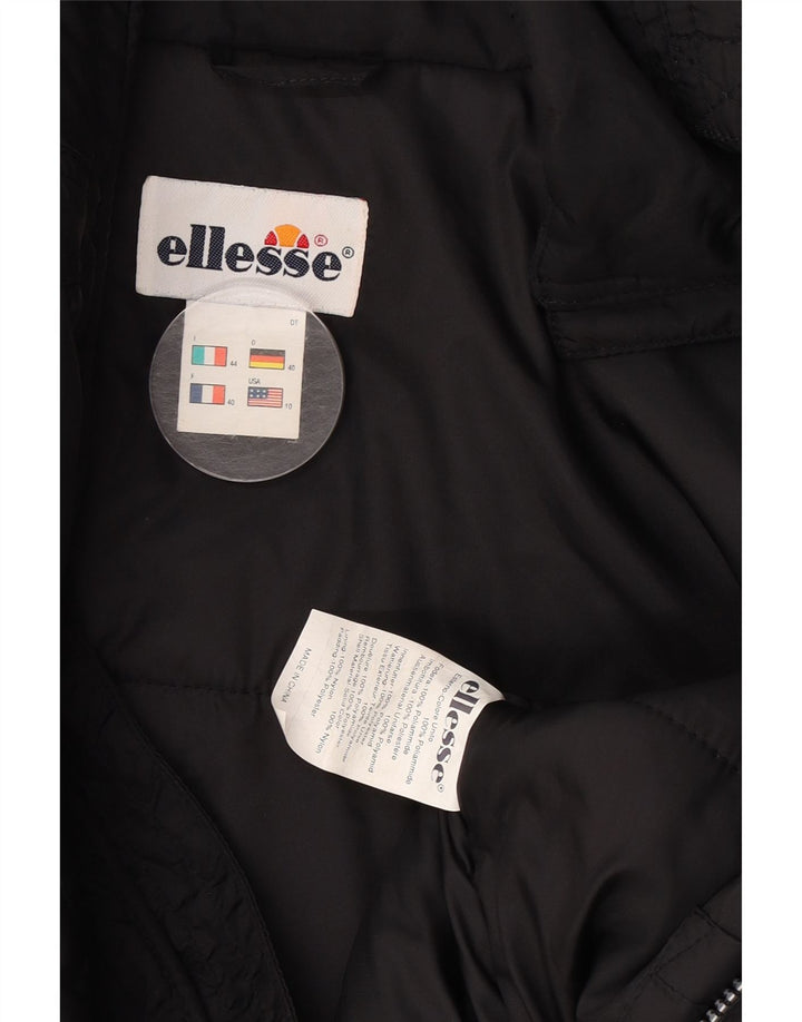 Ellesse ženska prevelika podstavljena jakna IT 44 Srednje crni poliamid