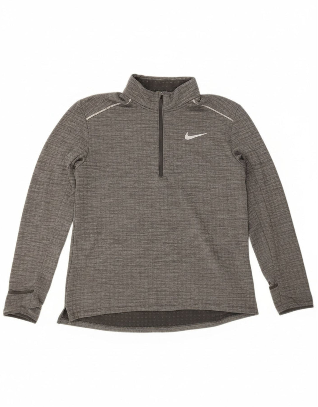 Nike Muška pulover trenirka s patentnim izrezom, veliki sivi flekasti poliester