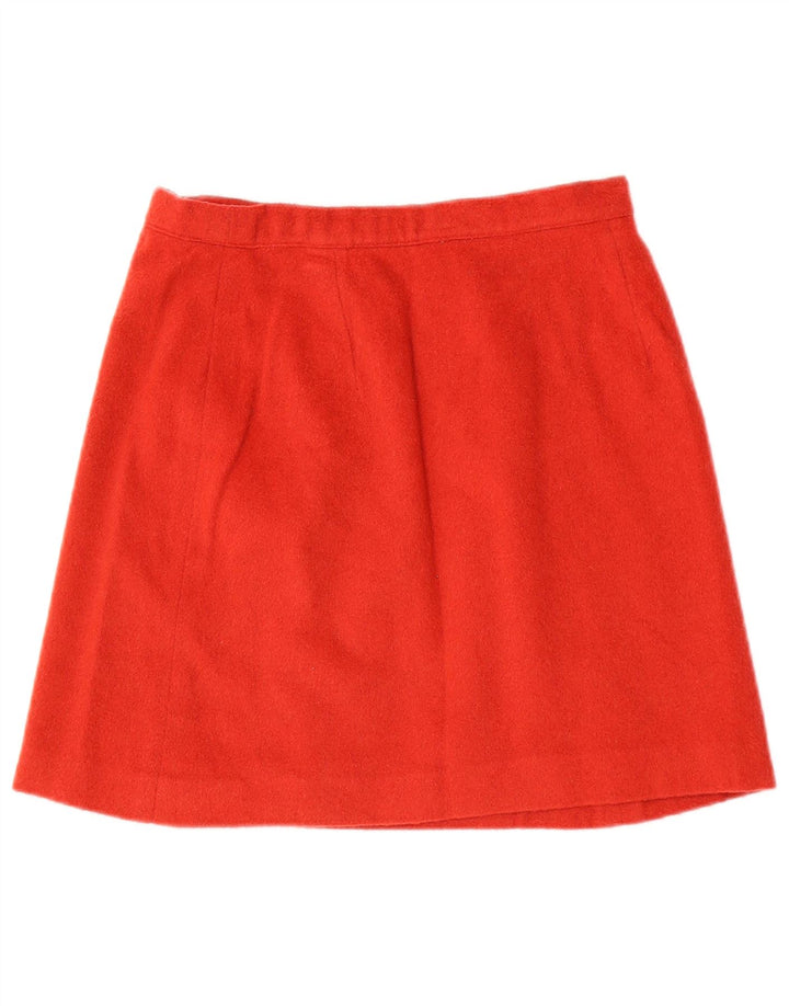 Vintage ženska mini suknja s omotom W26 Mala kestenjasta