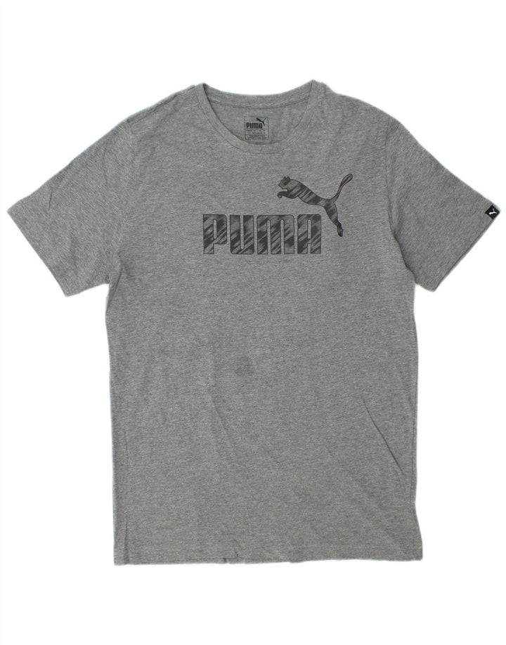 Puma muška majica s grafičkim motivima, srednje siva s pjegama