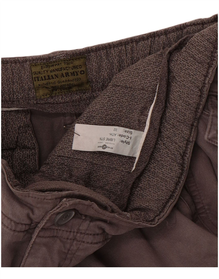 VINTAGE muške kargo kratke hlače W32 srednje smeđe