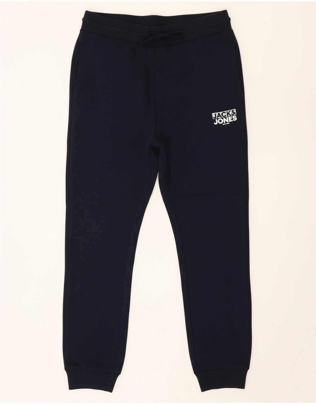 JACK & JONES Mens Graphic Tracksuit Trousers Joggers Medium  Navy Blue