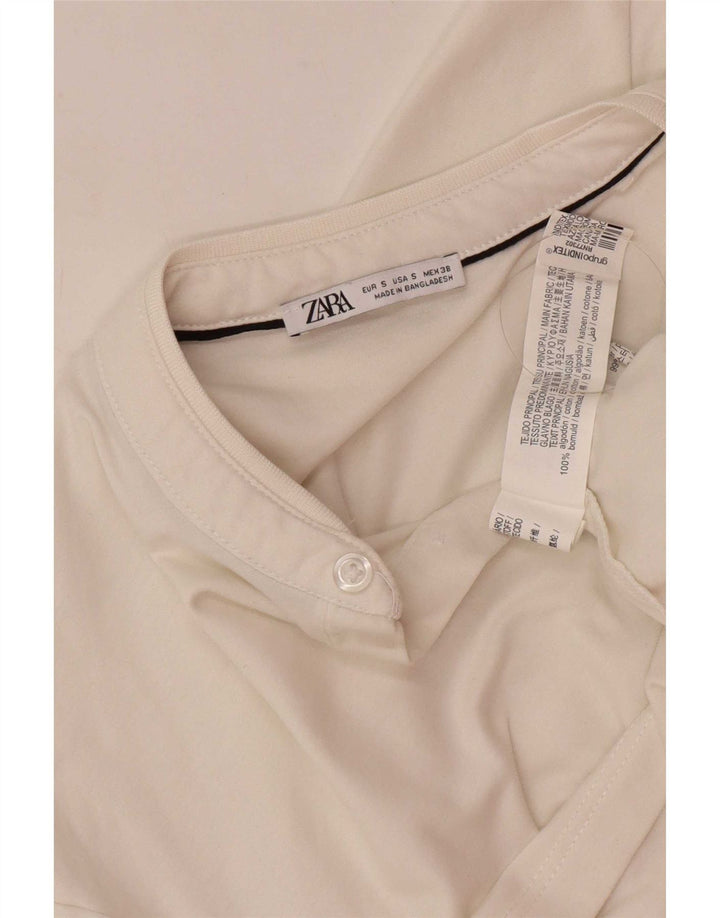 Zara muška polo majica mala bijela pamučna