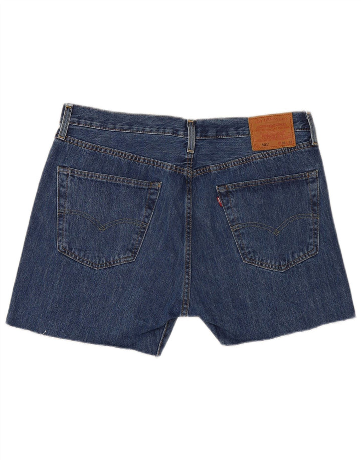 Levi's muške 501 traper kratke hlače W36 veliki plavi pamuk