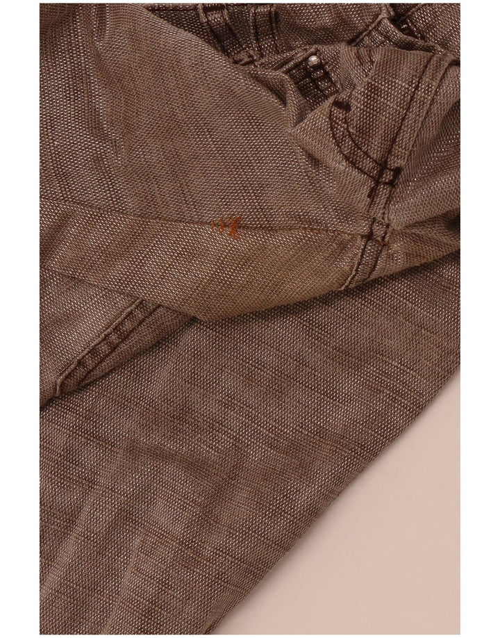 JUST CAVALLI ženske uske ležerne hlače IT 40 male W30 L30 smeđi pamuk