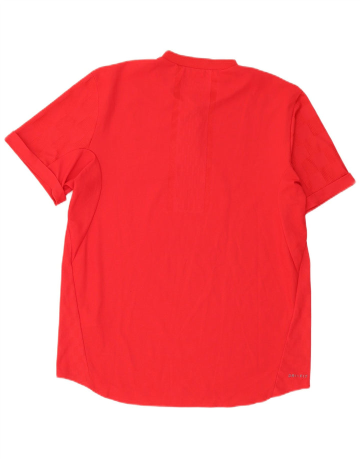 Nike Dri Fit majica kratkih rukava velika crvena poliester