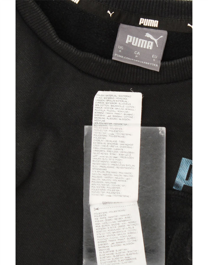 Puma muška majica s grafičkim motivima Mali crni pamuk u blokovima boja