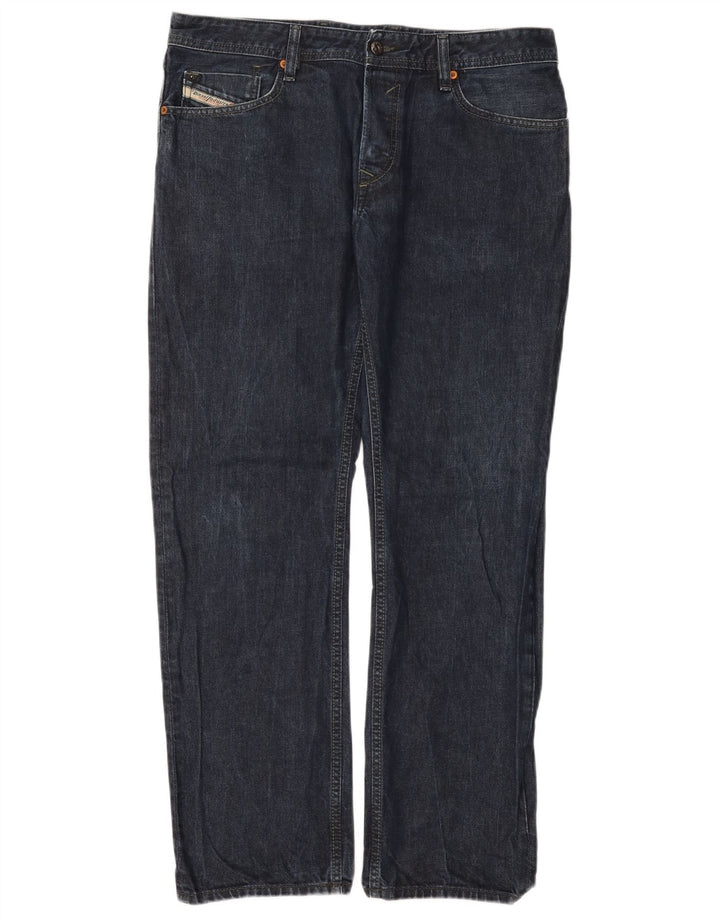 Diesel Mens Waykee Regular Straight Jeans W34 L32 Plavi pamuk