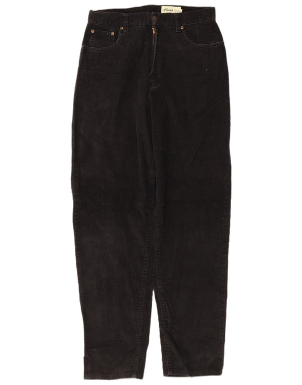 Eddie Bauer Ženske sužene samtaste hlače US 12 Large W30 L30 Crne