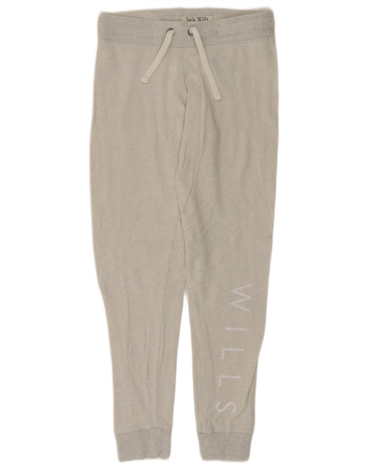 JACK WILLS Ženske trenirke s grafičkim motivima Joggers UK 8 Male sive