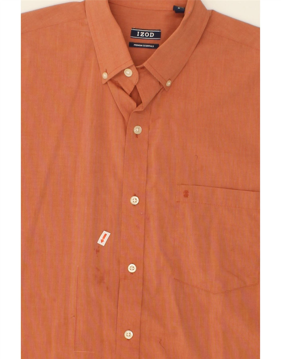 IZOD Mens Shirt Medium Orange Cotton Vintage Izod and Second-Hand Izod from Messina Hembry 